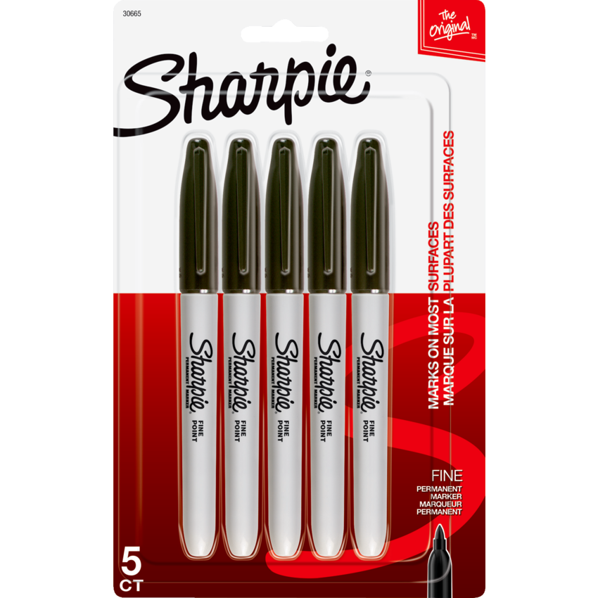 Sharpie 37125 Permanent Marker, Yellow Lead/Tip, Ultra-Fi