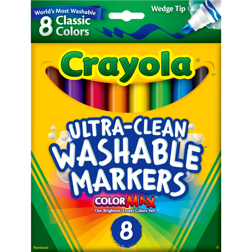 Crayola Super Tips & Wedge Markers - A Thrifty Mom