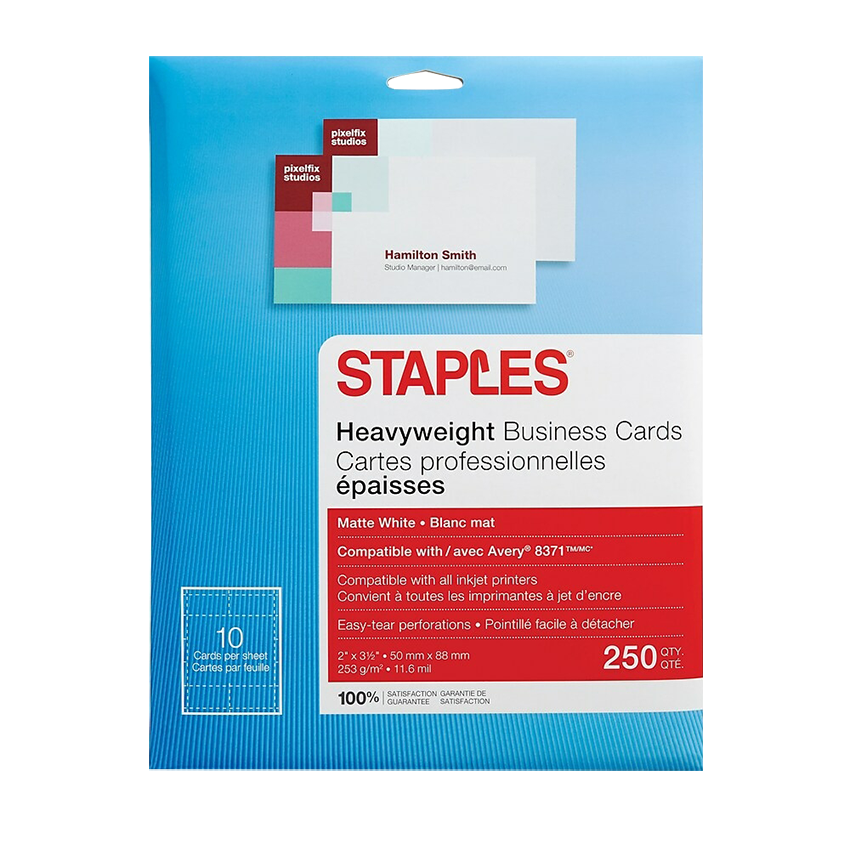 Staples business cards discount